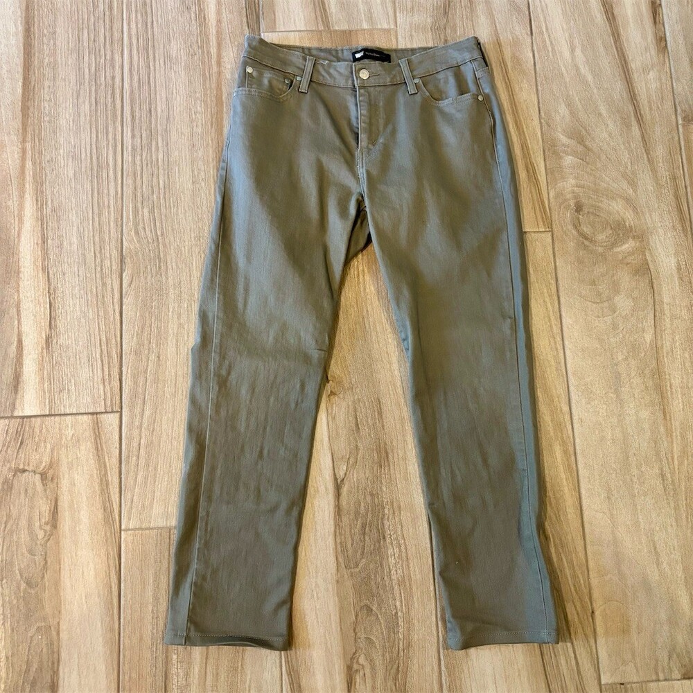 Levi’s Jeans Womens W31 L32 Olive Green Mid Rise Skinny Stretch 5-Pocket